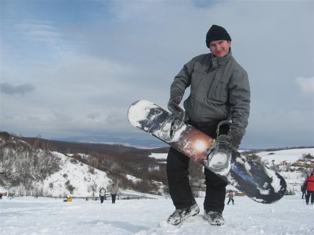 Čeko a jeho snowboard